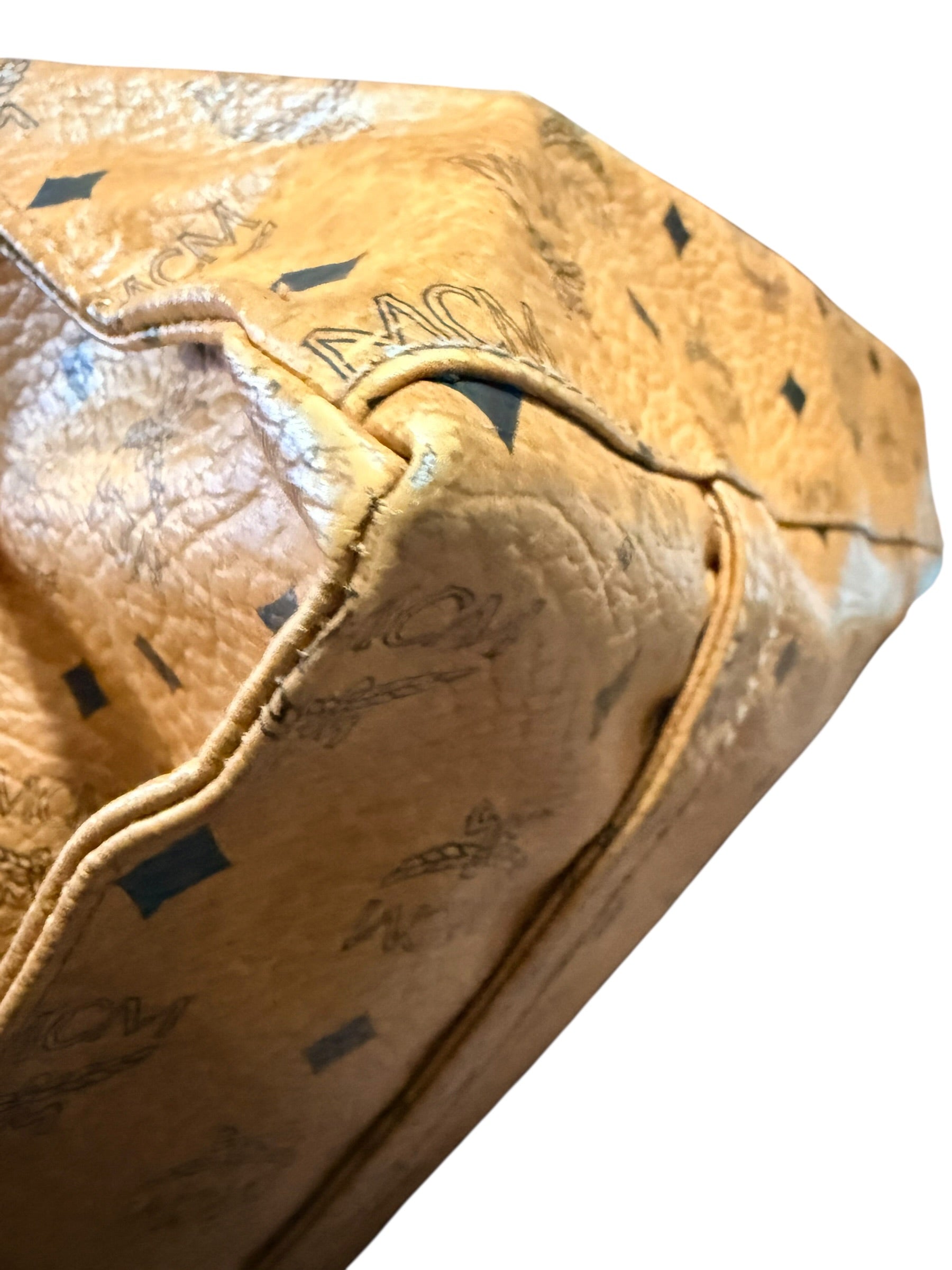 MCM Vintage Visetos Leather Tote