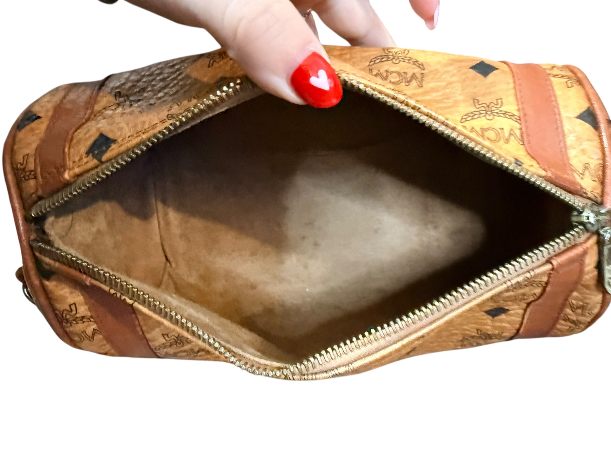 MCM Crossbody Barrel Bag