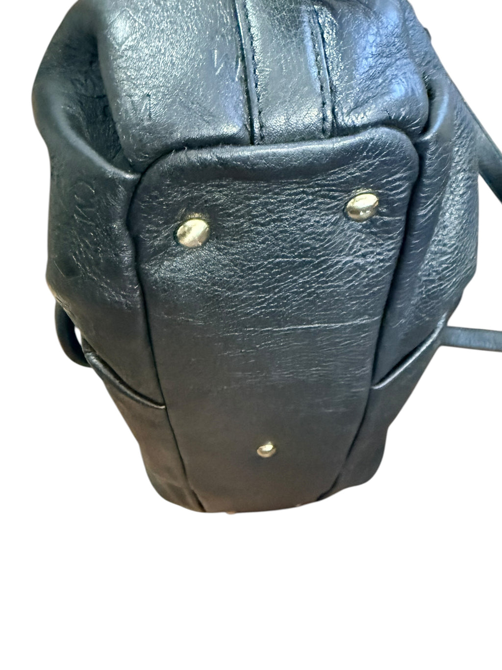 MCM Black Leather Two-Way Bag