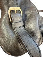 MCM Black Leather Two-Way Bag