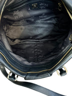 MCM Black Leather Two-Way Bag