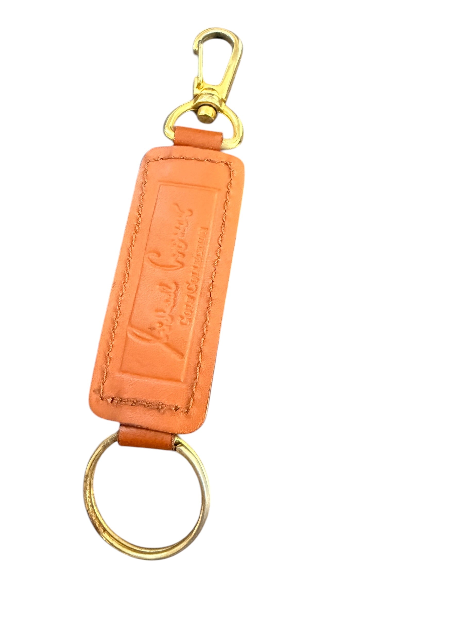 MCM Golf Collection Leather Keychain